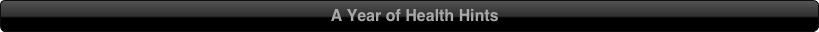A Year of Health Hints