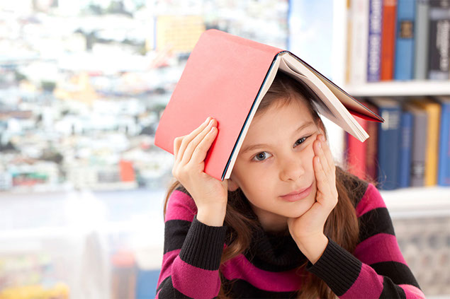 Image of young child stressed.