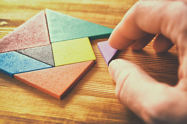 Image of a tangram puzzle.