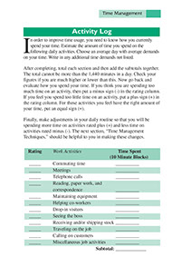 Page from the Systematic Stress Management book by the American Institute for Preventive Medicine. www.HealthyLife.com. All rights reserved.