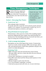 Page from the Systematic Stress Management book by the American Institute for Preventive Medicine. www.HealthyLife.com. All rights reserved.