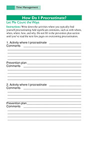 Page from the Systematic Stress Management book by the American Institute for Preventive Medicine. www.HealthyLife.com. All rights reserved.