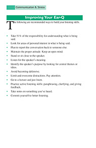 Page from the Systematic Stress Management book by the American Institute for Preventive Medicine. www.HealthyLife.com. All rights reserved.