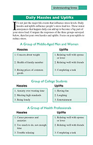 Page from the Systematic Stress Management book by the American Institute for Preventive Medicine. www.HealthyLife.com. All rights reserved.