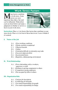 Page from the Systematic Stress Management book by the American Institute for Preventive Medicine. www.HealthyLife.com. All rights reserved.