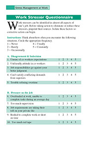 Page from the Systematic Stress Management book by the American Institute for Preventive Medicine. www.HealthyLife.com. All rights reserved.