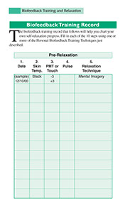 Page from the Systematic Stress Management book by the American Institute for Preventive Medicine. www.HealthyLife.com. All rights reserved.