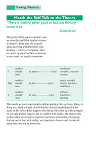 Page from the Systematic Stress Management book by the American Institute for Preventive Medicine. www.HealthyLife.com. All rights reserved.