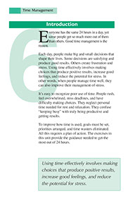 Page from the Systematic Stress Management book by the American Institute for Preventive Medicine. www.HealthyLife.com. All rights reserved.