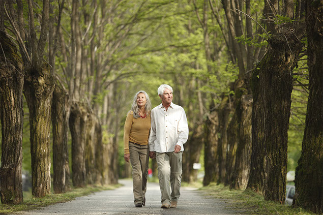 Image of couple walking.