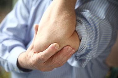 Close up image of elbow.