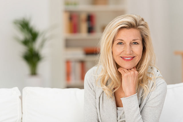 Image of mature women smiling.