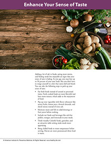 A Year of Health Hints book by the American Institute for Preventive Medicine. www.HealthyLife.com. All rights reserved.