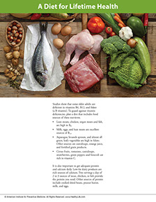 A Year of Health Hints book by the American Institute for Preventive Medicine. www.HealthyLife.com. All rights reserved.