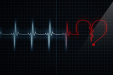 Illustration of heart beat.