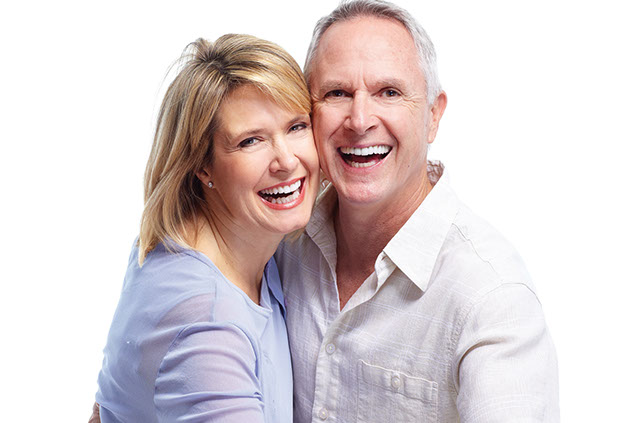 Image of older couple smiling.