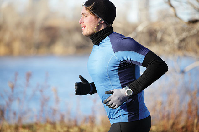 Image of man running outside.
