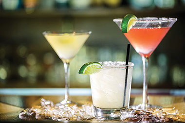 Image of three different cocktails.