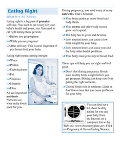 Page from Prenatal Self-Care book by the American Institute for Preventive Medicine. www.HealthyLife.com. All rights reserved.