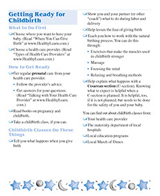 Prenatal Self-Care book by the American Institute for Preventive Medicine. www.HealthyLife.com. All rights reserved.
