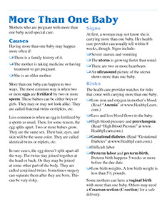 Prenatal Self-Care book by the American Institute for Preventive Medicine. www.HealthyLife.com. All rights reserved.