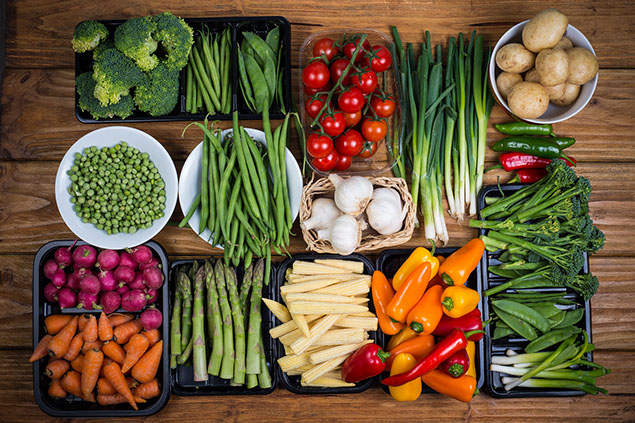 A variety of vegerables.