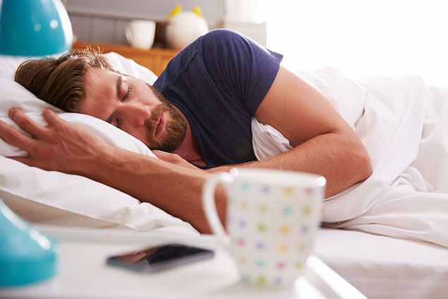 Man sleeping.