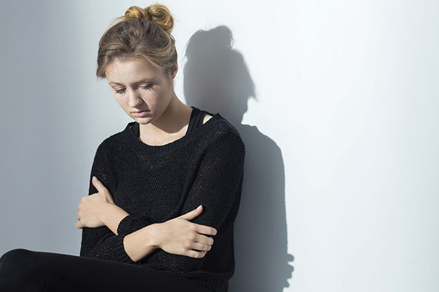 Sad young women.