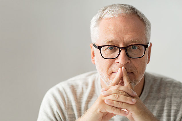 Man coping with depression.