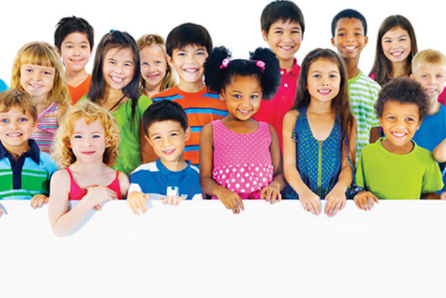 Image of a group of school children.