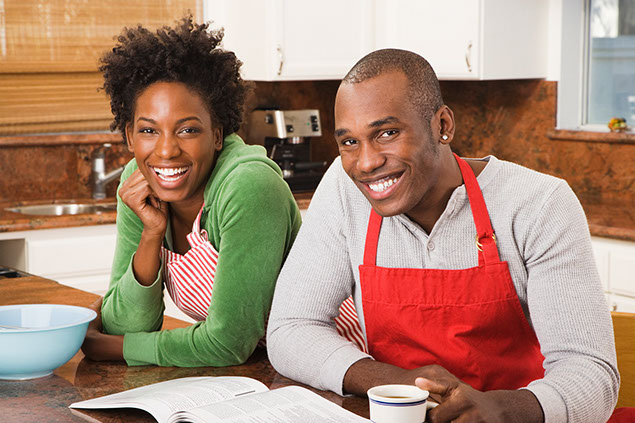 Image of couple in the kitchen.