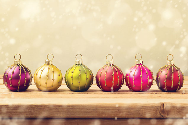 Image of christmas ornaments.