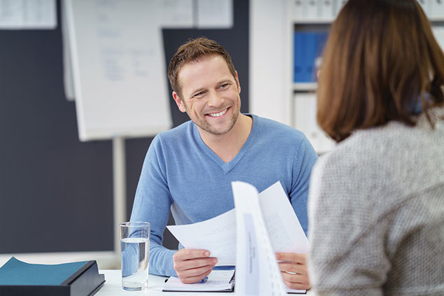 Image of smiling employee.