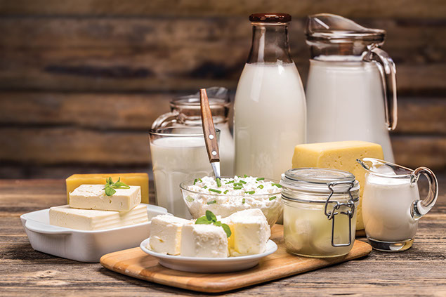 Image of a variety of dairy products.