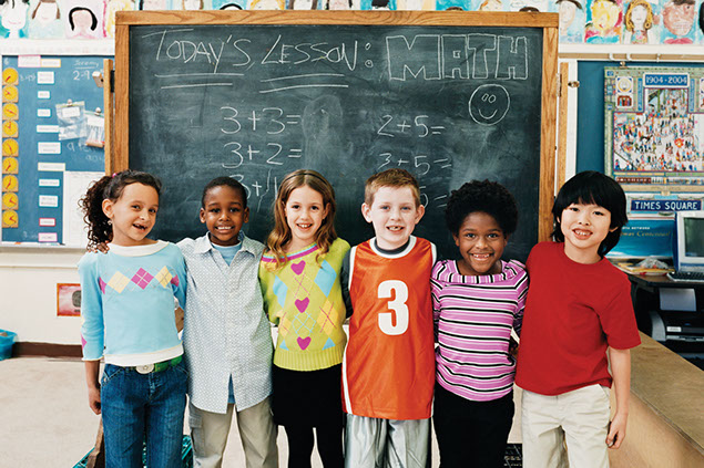 Image of kids in a classroom.