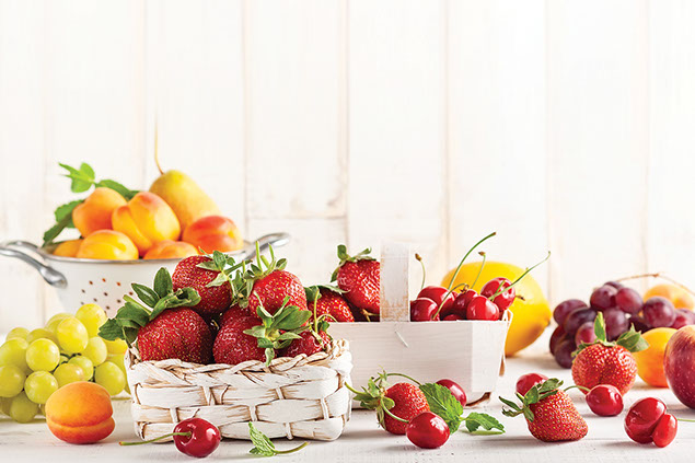 Varity of fruits.
