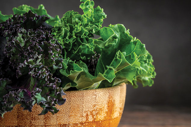 Variety of greens.