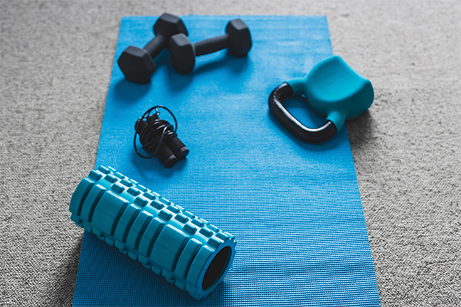 Workout equipment for the home.