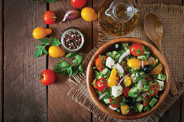 Fresh salad bowl.