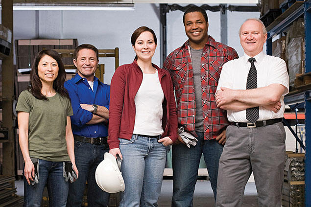 Image of happy co-workers.