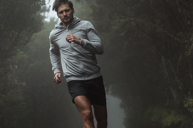 Man running.