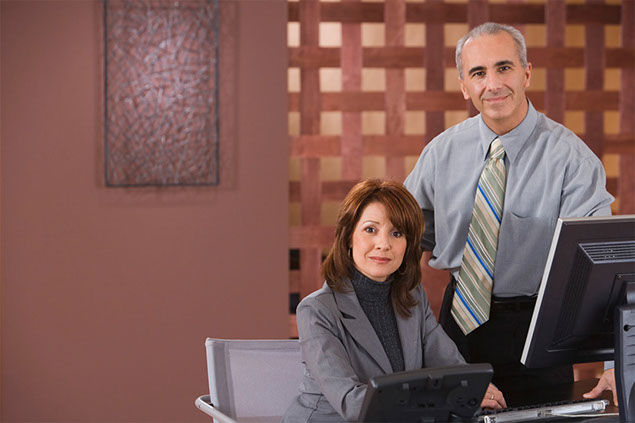 Image of two professionals.
