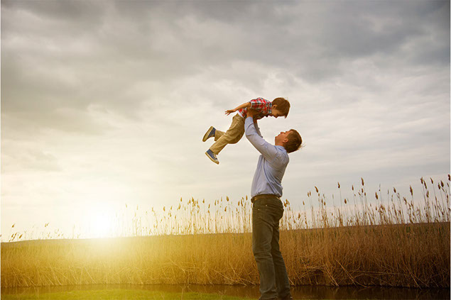 Image of father and son.