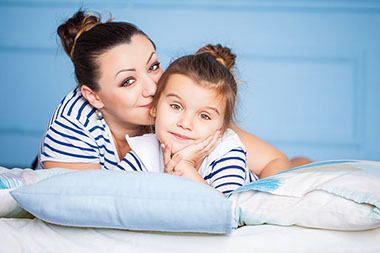 Image of mother and daughter.