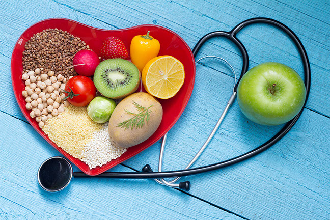 Image of heart healthy foods.