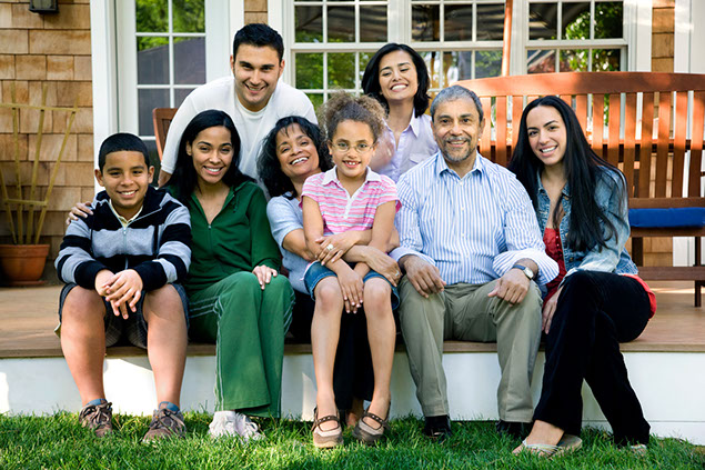 Image of multi-generational family.