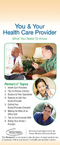 Cover to the You and Your Health Care Provider brochure by the American Institute for Preventive Medicine. www.HealthyLife.com.