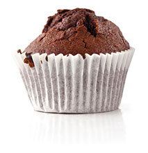 Image of large muffin served today.