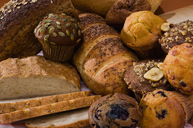 A variety of whole grains.