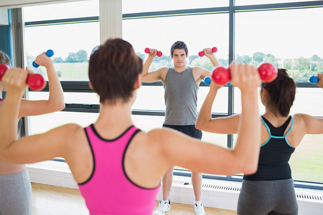 Image of an exercise class.
